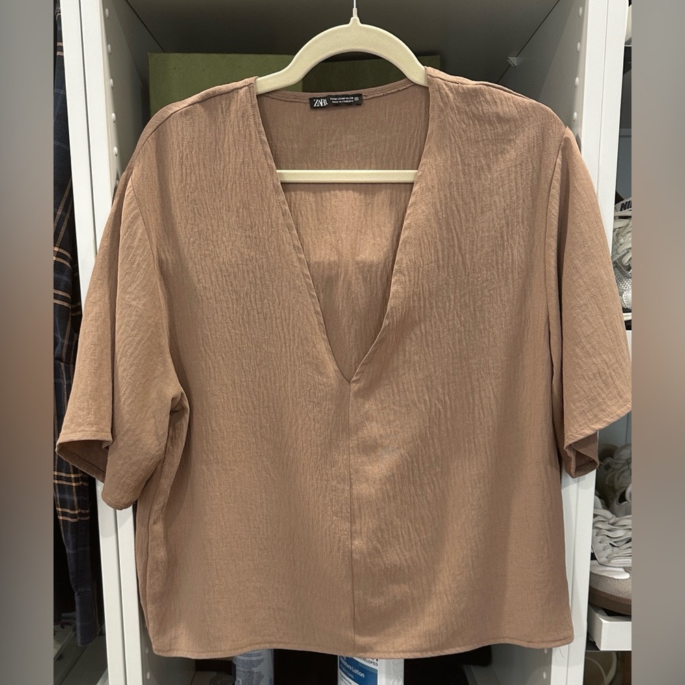 Zara Women's  V-Neck Blouse
